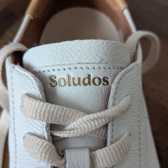 Soludos Ibiza Classic Lace-Up Leather Sneakers Women's US 9.5 - Picture 9 of 11